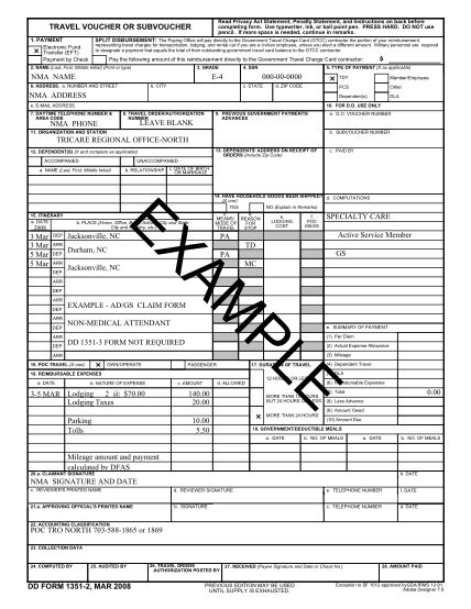 Dd Travel Voucher Form