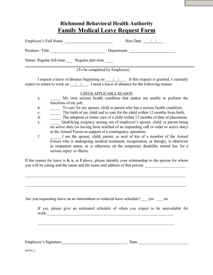 70 leave request form template page 2 - Free to Edit, Download & Print ...