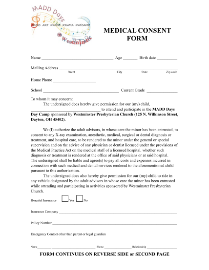 20 consent form medical page 2 - Free to Edit, Download & Print | CocoDoc