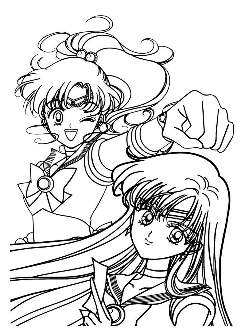 Sailor Moon Coloring Pages PDF - Coloringfolder.com