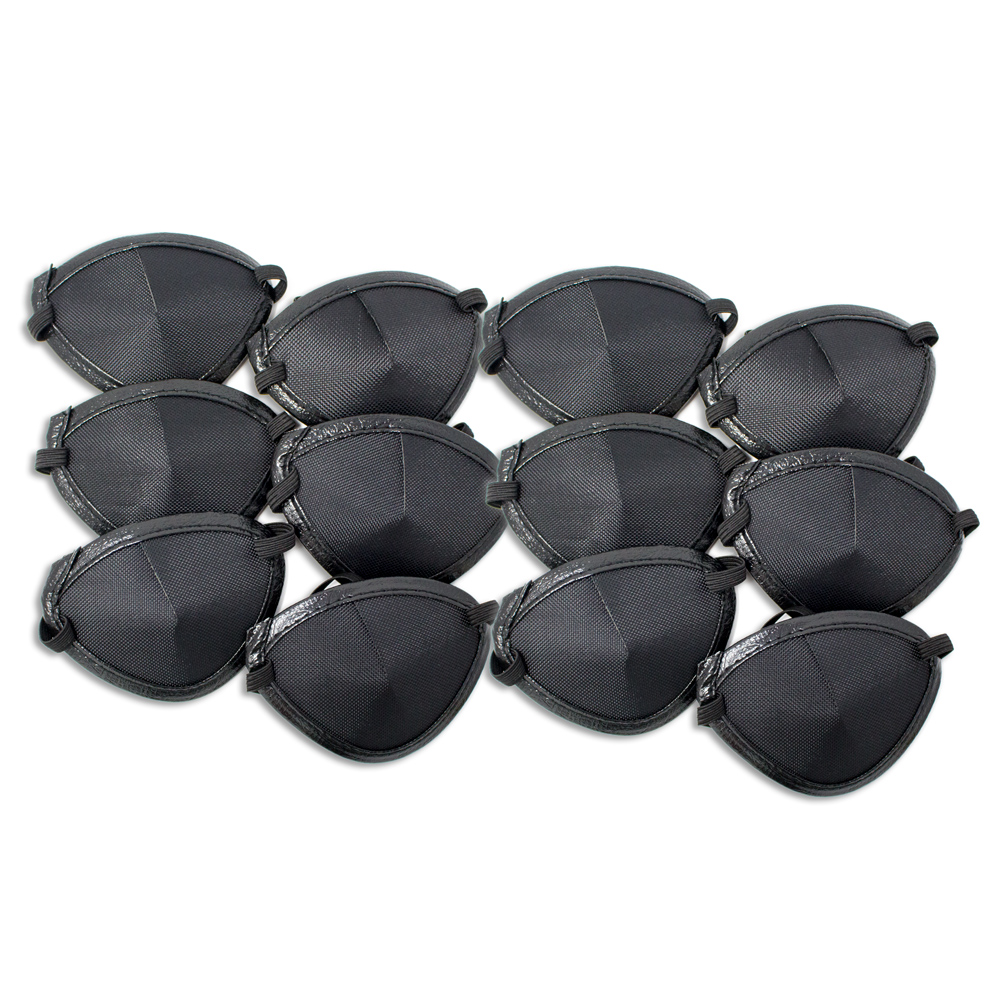 Large Black Elastic Eye Patch - Pkg of 12