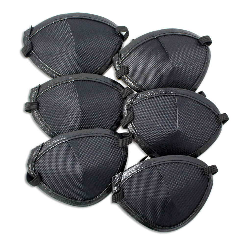 Large Black Elastic Eye Patch - Pkg. of 6