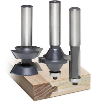 Edge Banding and Flush Trim Router Bits 3 pc Set | MLCS