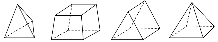 Images depicting various meshing element types.