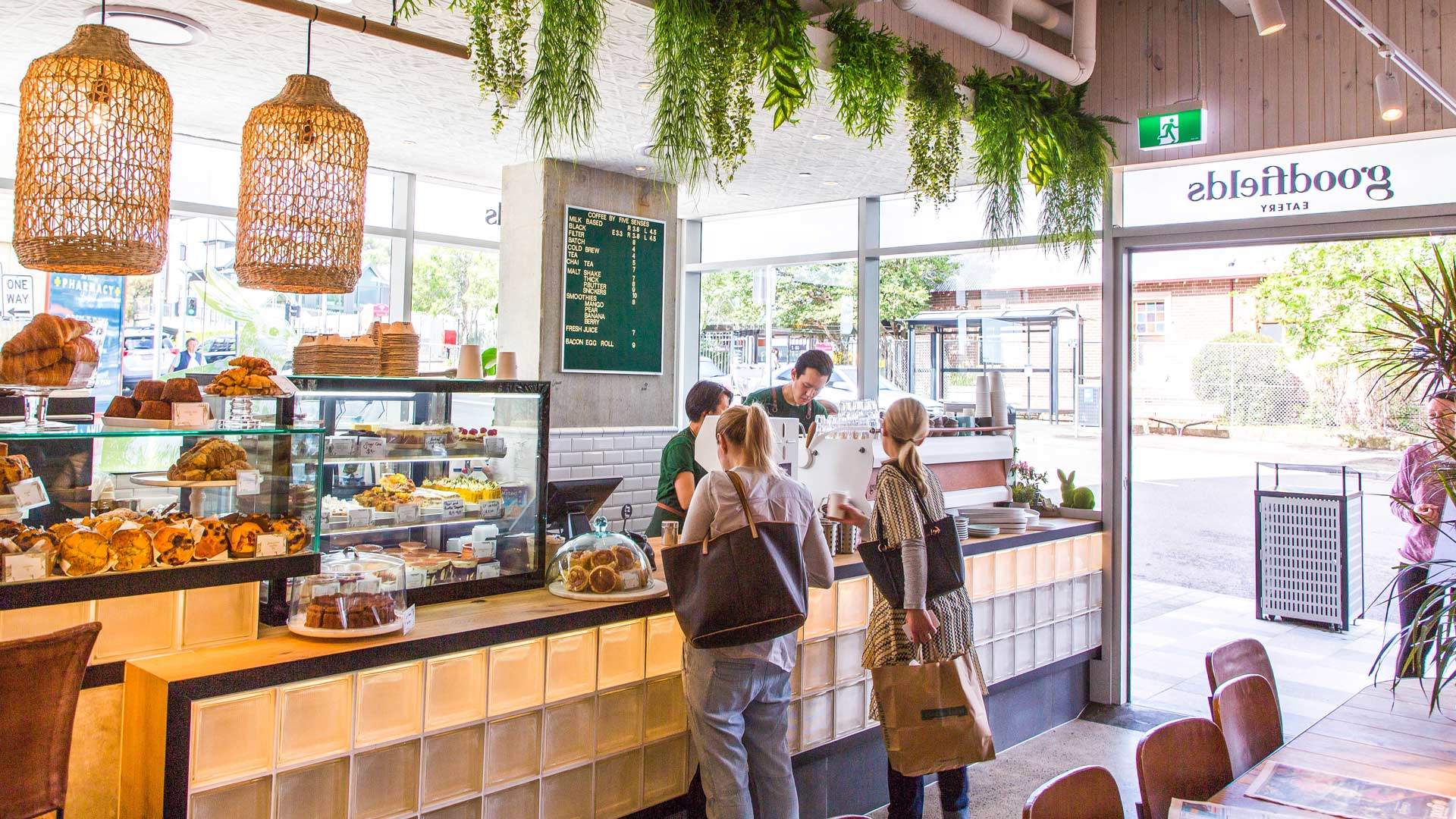 The main counter at Goodfields, Sydney.