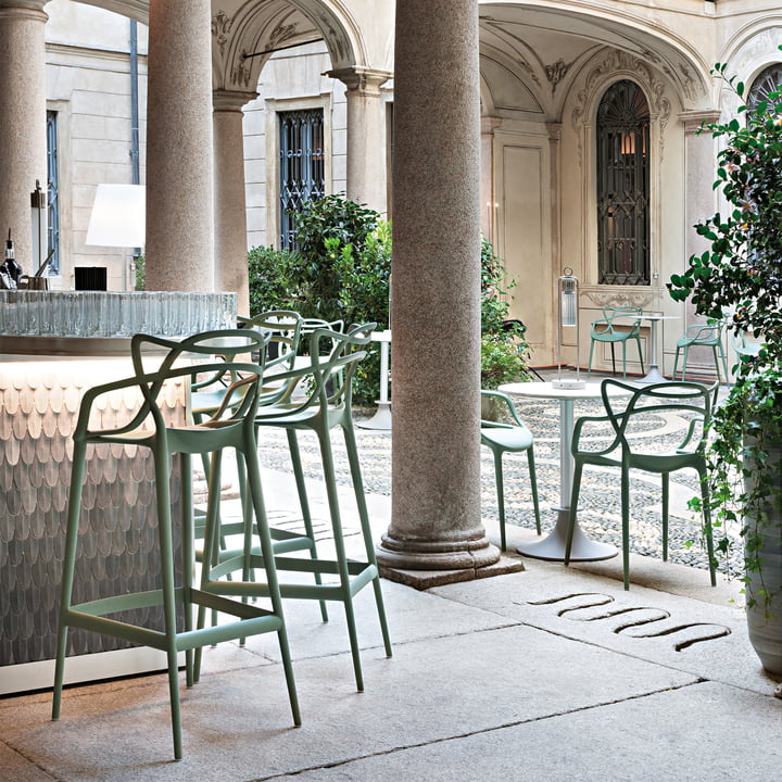 Masters Bar stool and Masters Chair from Kartell