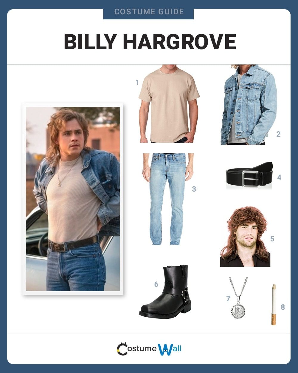 Total 39+ imagen billy hargrove outfit