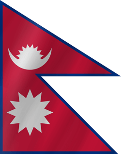 Nepal flag vector - Country flags