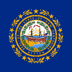 New Hampshire flag clipart