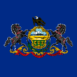 Pennsylvania flag clipart