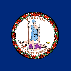 Virginia flag clipart