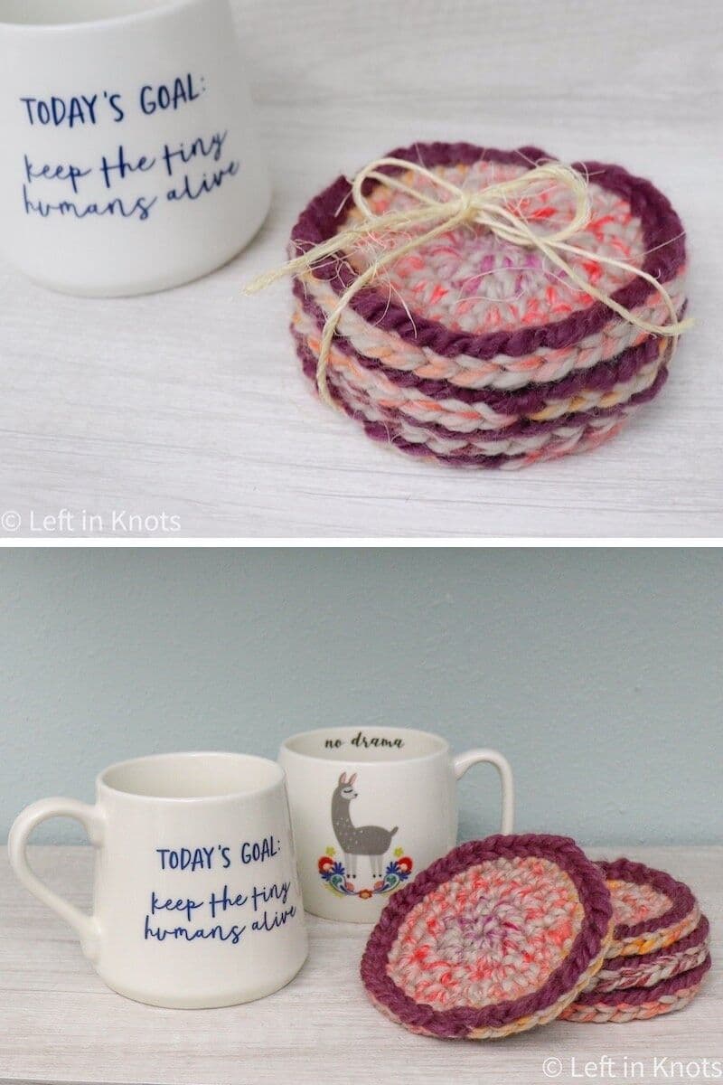 Crochet coaster