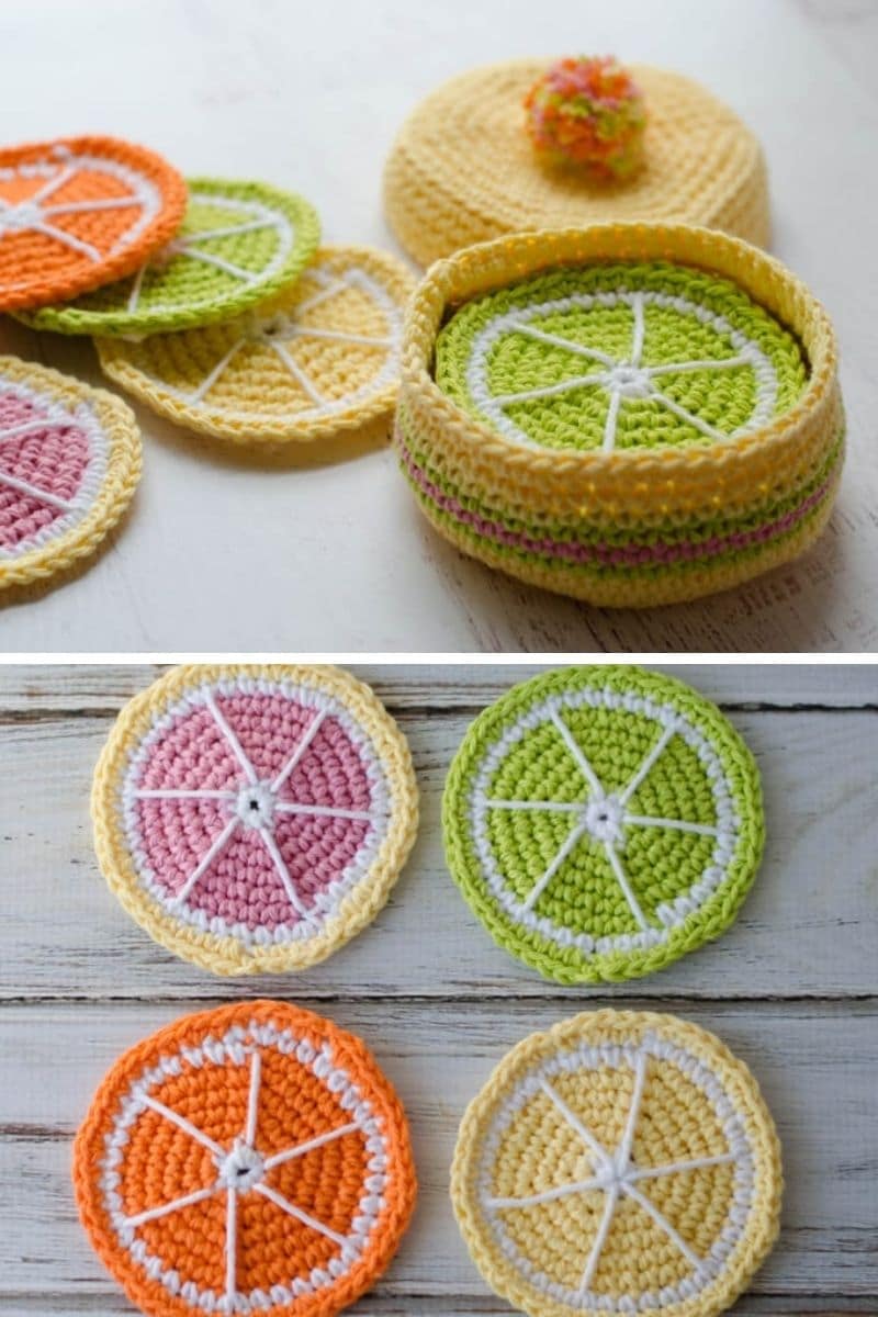 Crochet coaster