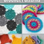 Crochet coaster patterns collage