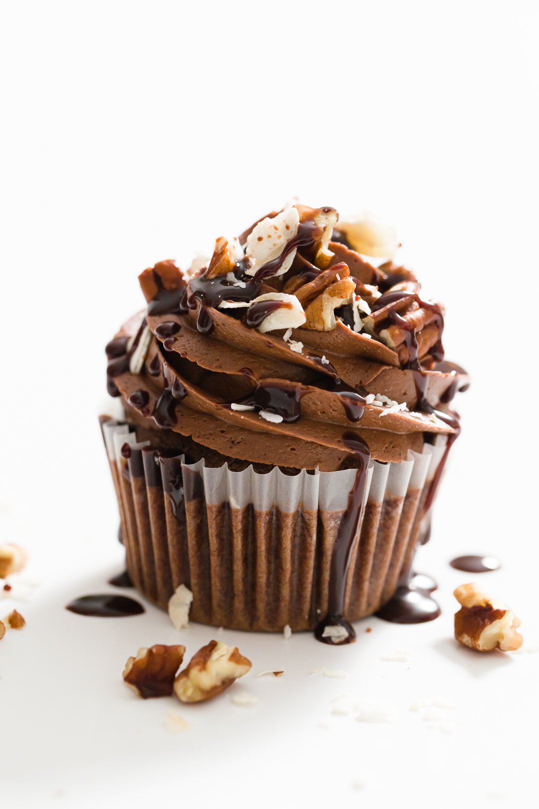 German chocolate cupcake