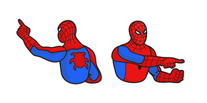 Spider-Man Pointing at Spider-Man Meme Cursor