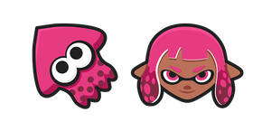 Splatoon 2 Pink Inkling Cursor