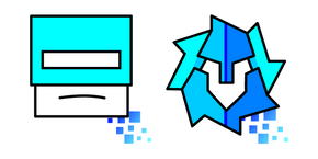 Geometry Dash Cube 54 and Ball 28 Cursor