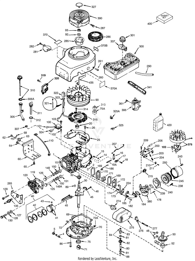 Tecumseh V70-125261F 4-Cycle Vertical V70-VTX |PartsWarehouse