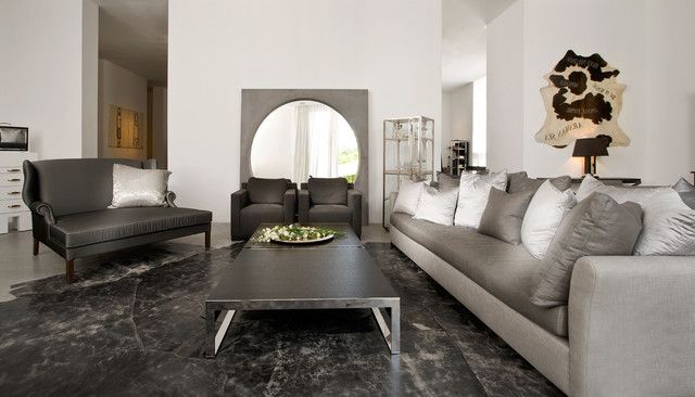 contemporary living room mirror