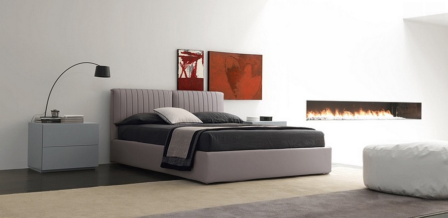 Atalnte bed in cool gray promises to transform the mood of your bedroom [Design: Imagine Living]