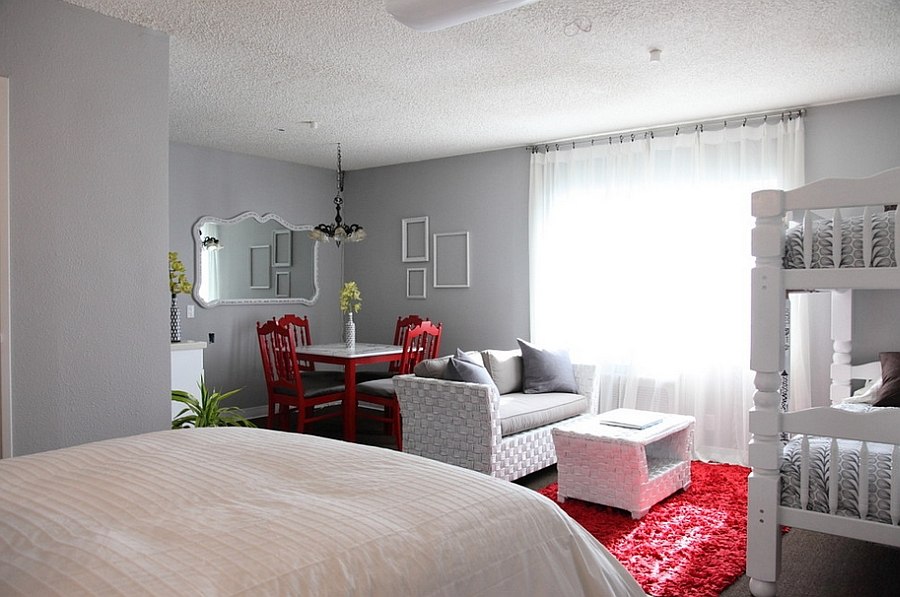 Eclectic bedroom with smart usage of space [From: Houzz / Becky Harris]