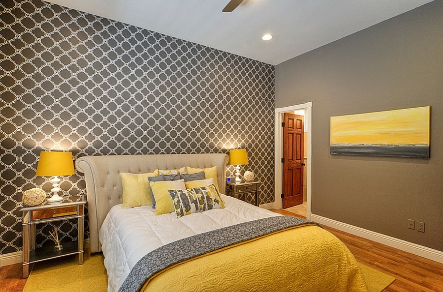 Mirrored nightstands steal the show in this bedroom [Design: Arizona Dream Vacation]