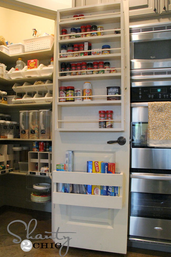 Pantry Door with Spice Rack