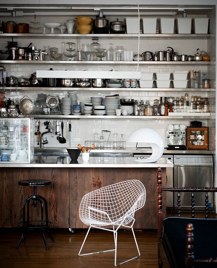 Open shelves that epitomize industrial style [Design: Kit Republic]