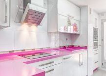 Contemporary-kitchen-in-white-with-violetish-pink-countertops-217x155