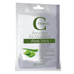 Claderm - Claderm Aloe Vera İçerikli Arındırıcı Kil Maskesi 20 ml