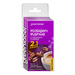 Greenlabel - Greenlabel 2si 1 Arada Kolajen Kahve Stick 12g x 10 Adet