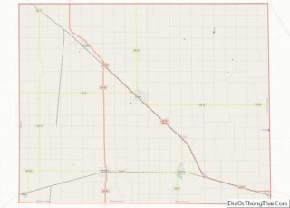 Map of Benton County, Indiana