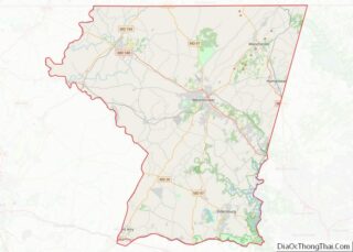 Map of Carroll County, Maryland