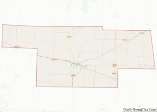 Map of Audrain County, Missouri