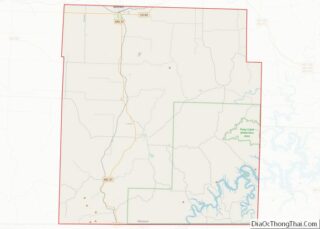 Map of Barry County, Missouri