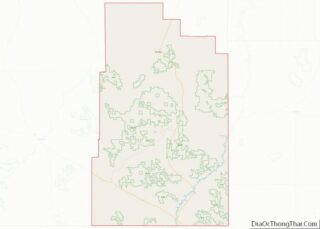 Map of Carter County, Montana