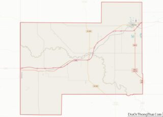 Map of Beckham County, Oklahoma