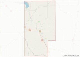 Map of Blaine County, Oklahoma