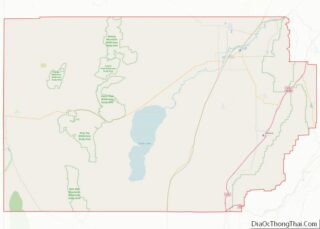 Map of Millard County, Utah