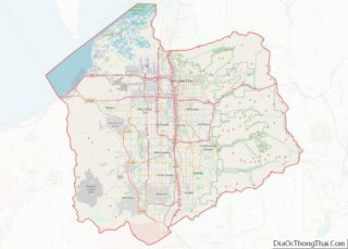 Map of Salt Lake County, Utah