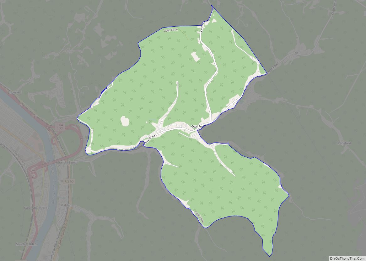 Map of Coal Fork CDP