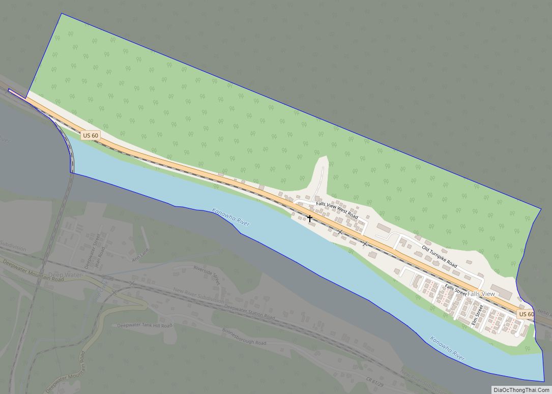 Map of Falls View CDP