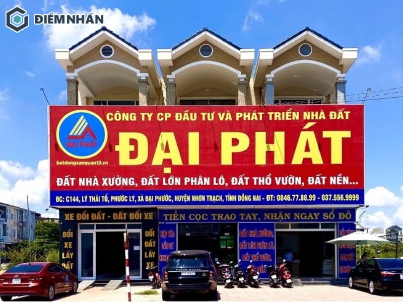 Lựa chọn màu sắc bắt mắt giúp biển hiệu thêm nổi bật