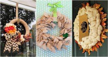 diy burlap wreath ideas