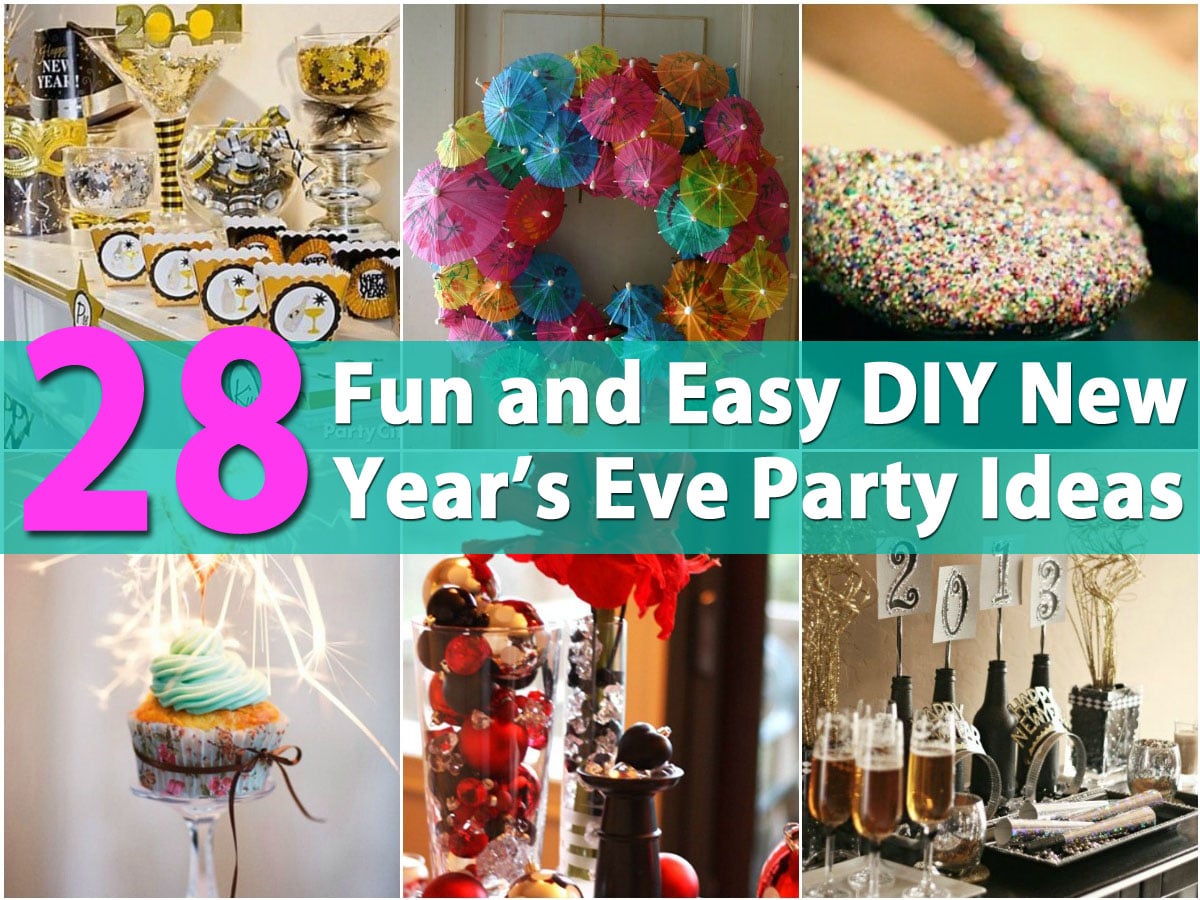 28 Fun and Easy DIY New Year’s Eve Party Ideas - DIY & Crafts