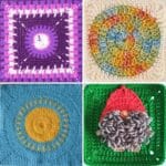 4 Crochet Square Patterns 