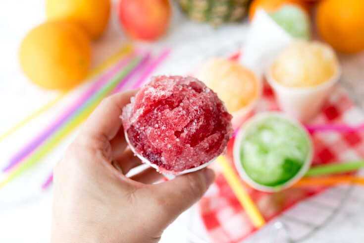 Fruit Snow Cones - so simple to make at home!