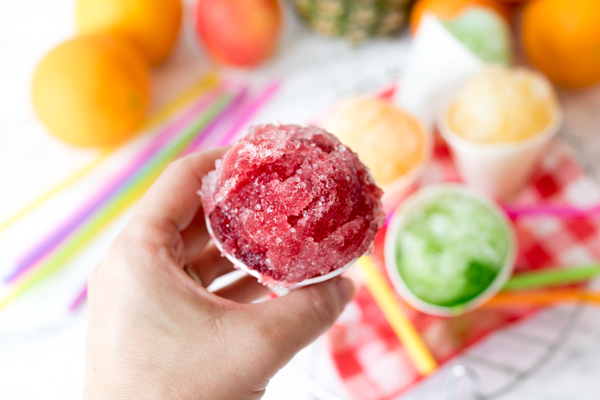 Homemade snow cones 5