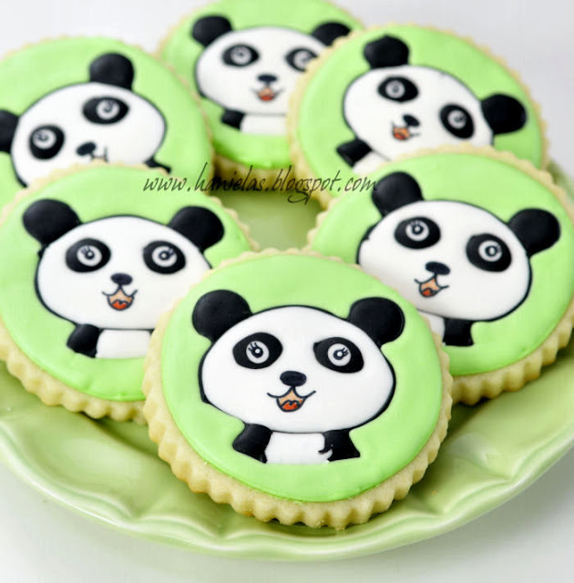 Panda cookies